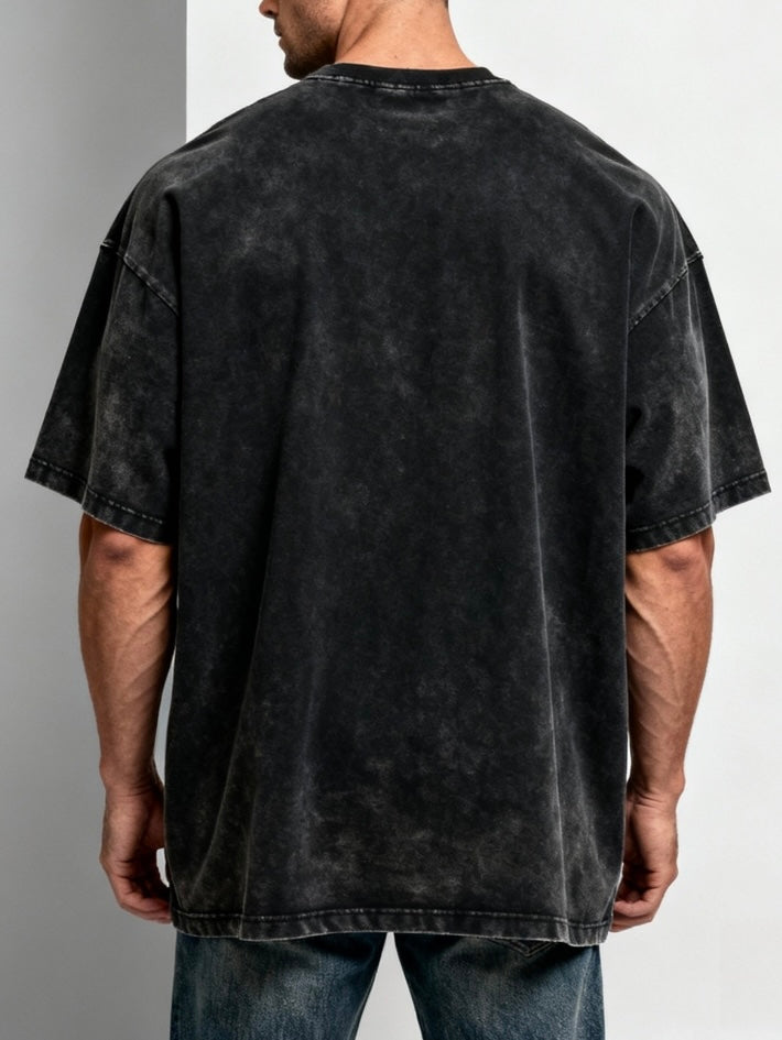 Unisex Black Tie Dye T-Shirt JCMX