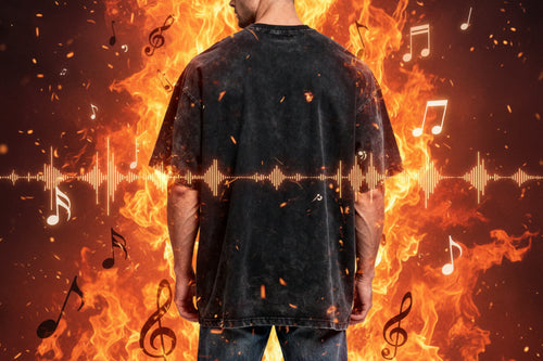 Unisex Black Tie Dye T-Shirt JCMX